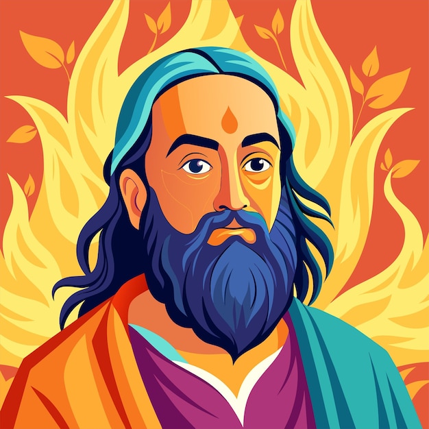 Vector guru ravidas jyanti illustratie