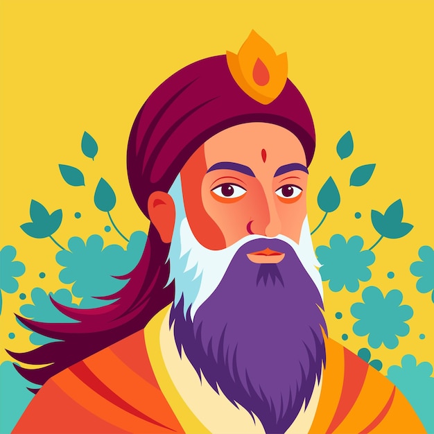 Vector guru ravidas jyanti illutration