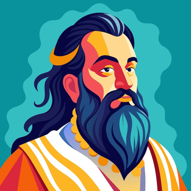 Vector guru ravidas jyanti illutration