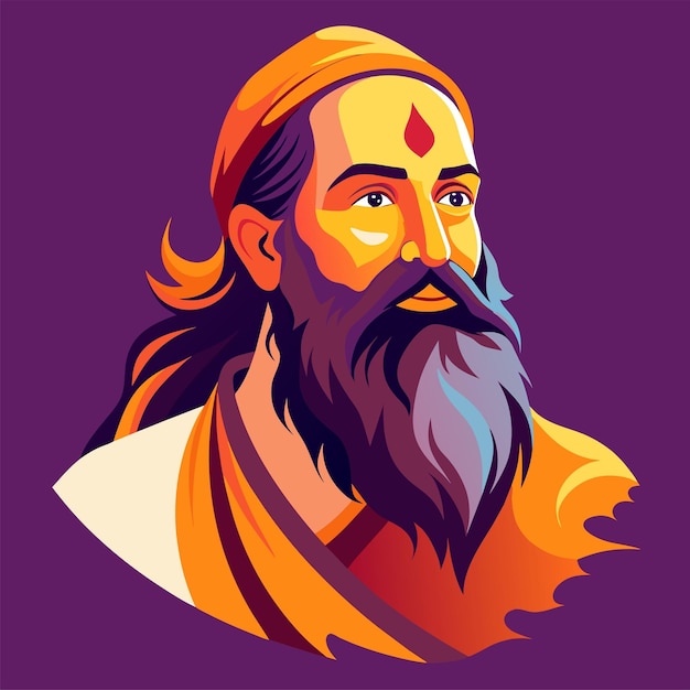 Vector guru ravidas jyanti illutration