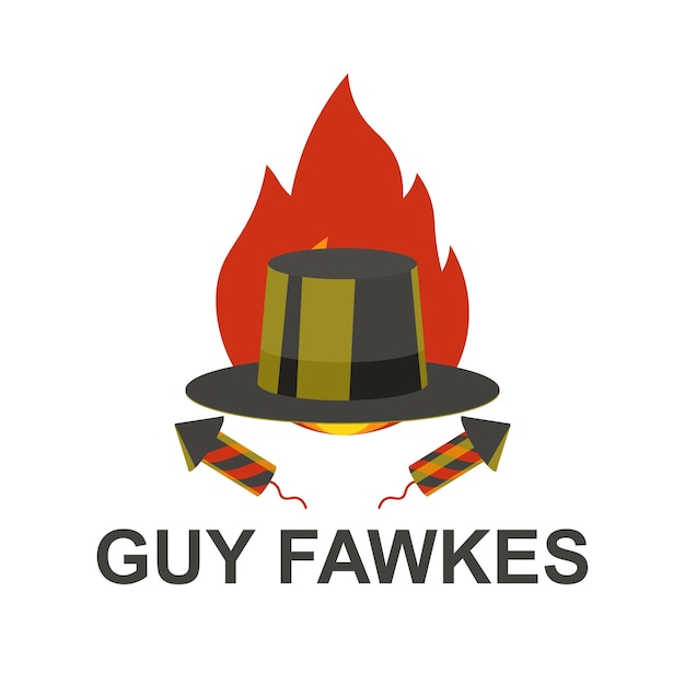 Guy fawkes nacht achtergrond Ontwerp met vuurwerk