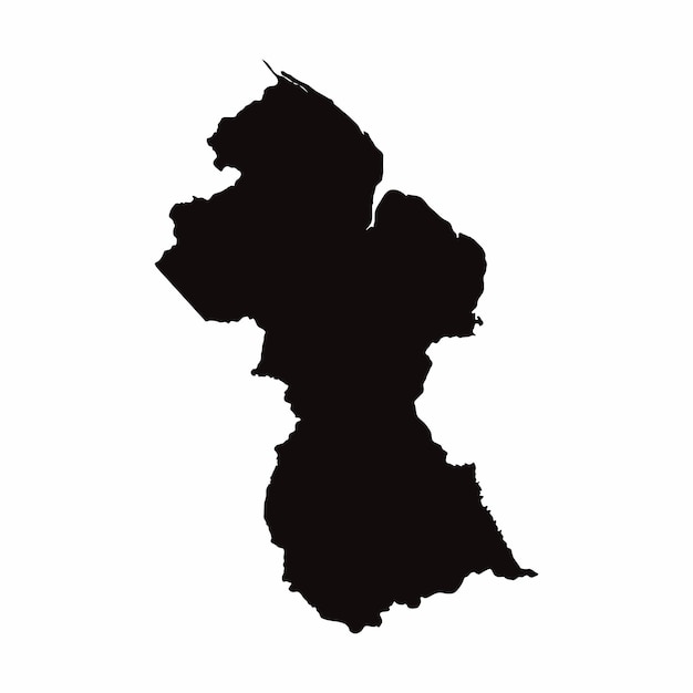 Guyana vector landkaart
