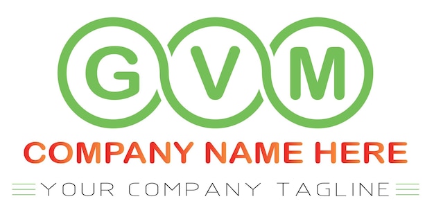 gvm letter logo design