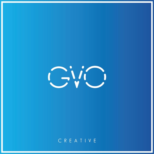 GVO Premium Vector latter Logo Design Creative Logo Vector Illustration Monogram Minimal Logo
