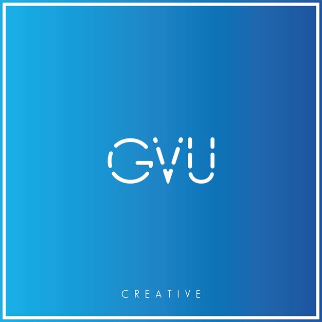 GVU Premium Vector laatste Logo Design Creatief Logo Vector Illustratie Monogram Minimaal Logo