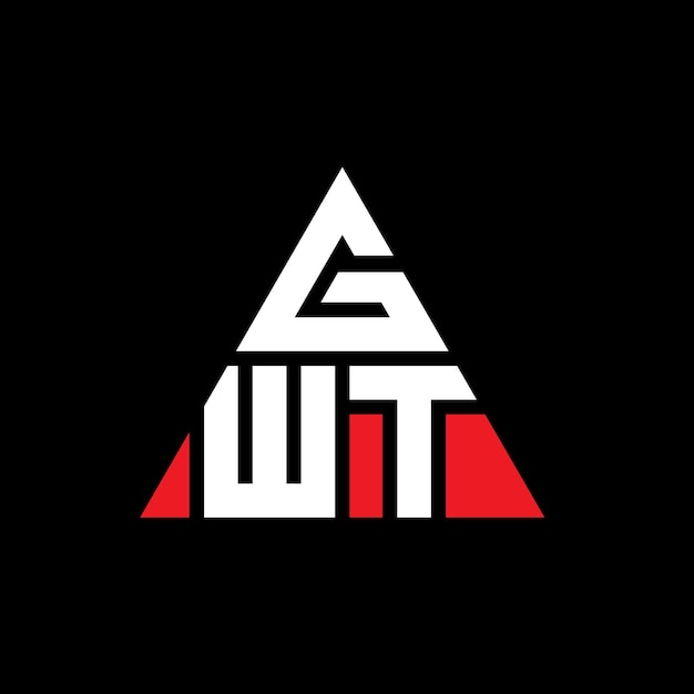 gwt triangle letter logo design with triangle shape gwt triangle logo design monogram gwt triangle vector logo template with red color gwt triangular logo simple elegant and luxurious logo
