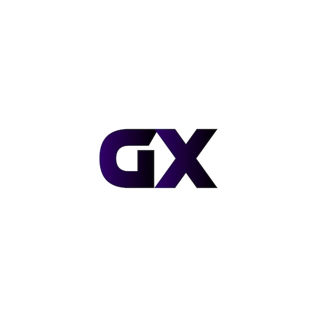 Vector gx letter logo design