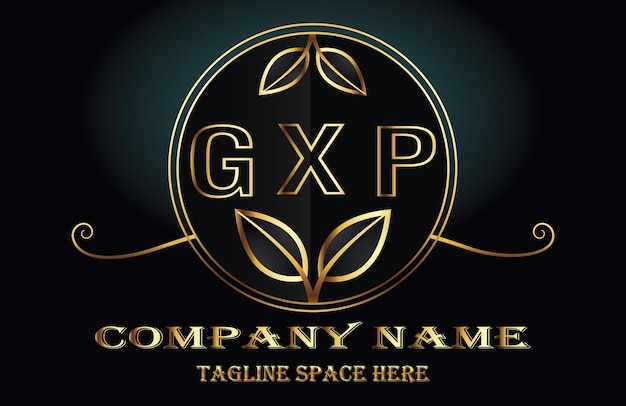 Vector gxp letter logo