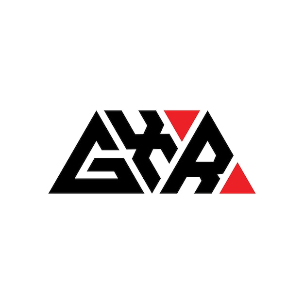 gxr triangle letter logo design with triangle shape gxr triangle logo design monogram gxr triangle vector logo template with red color gxr triangular logo simple elegant and luxurious logo gxr