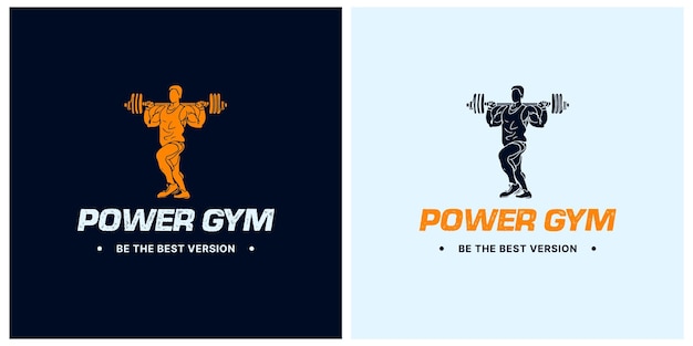 Gym art logo vector