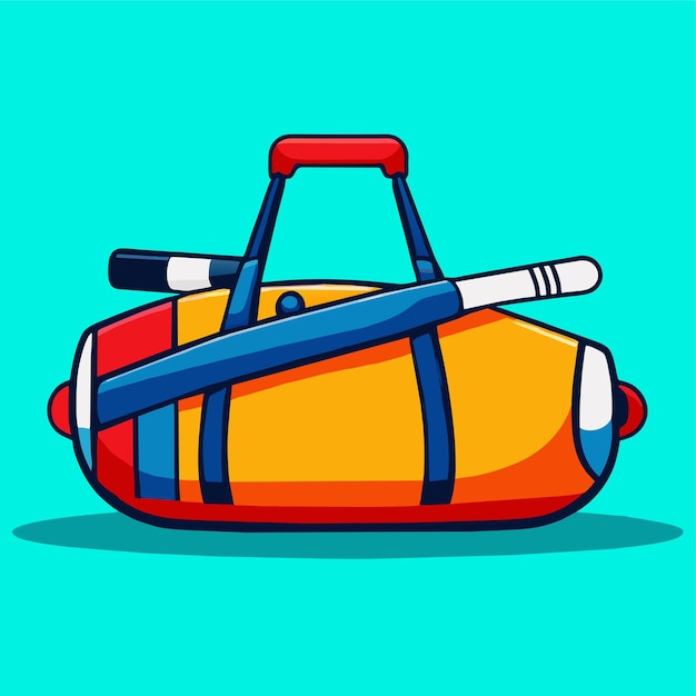 Gym bag sports vector illustration