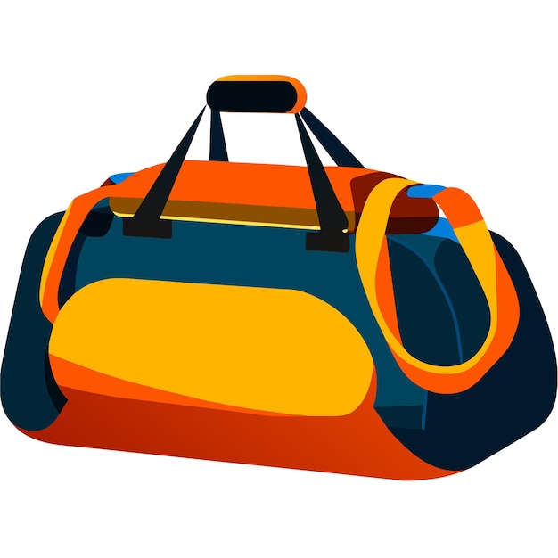 Vector gym bag sports vector illustration