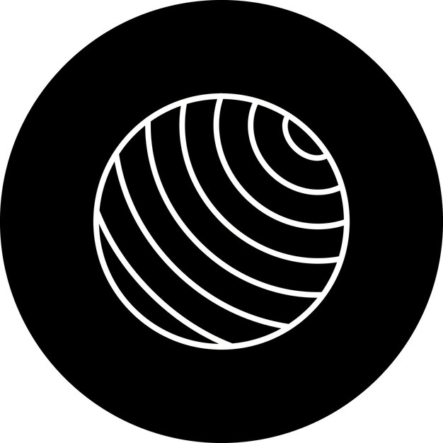 Vector gym ball icon