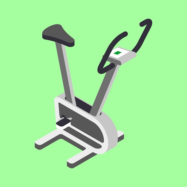 Vector gym bicycle vector illustration