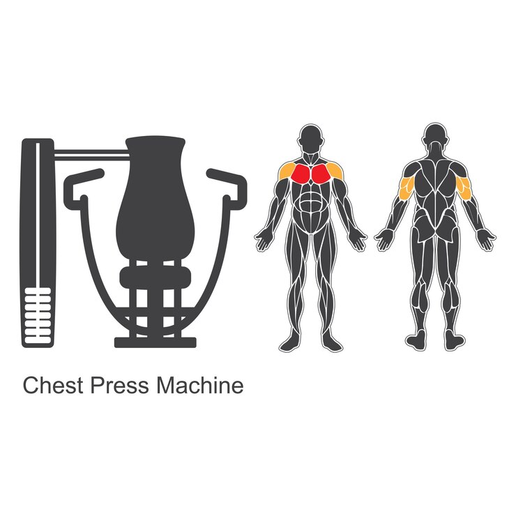Vector gym chest press machine