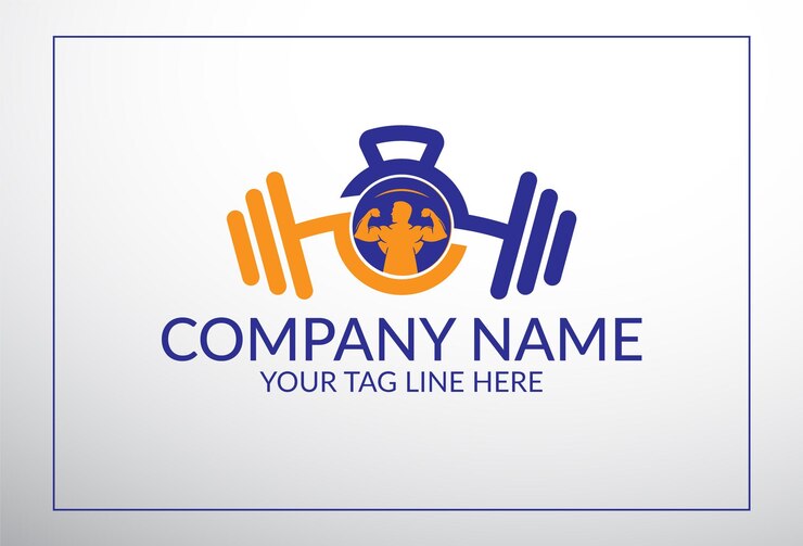 Gym equipment and Fitness logo design or kettlebell logo design