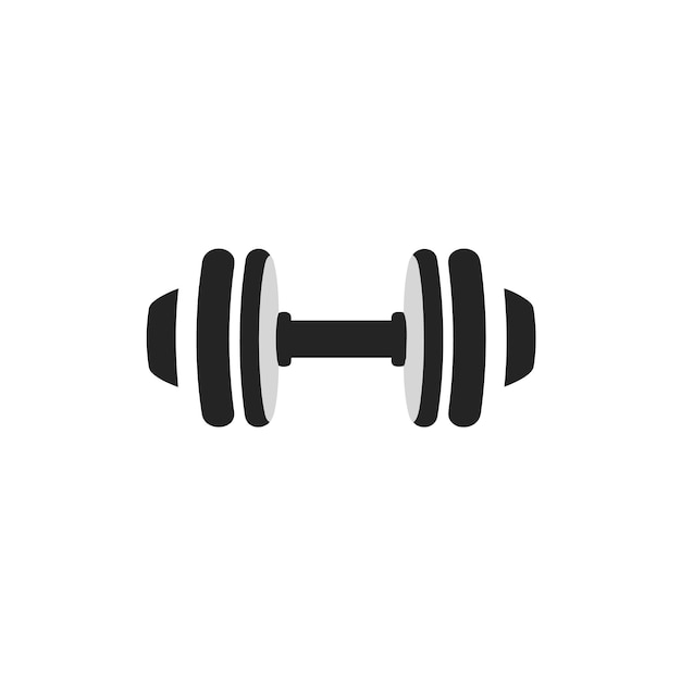 Gym equipment monochrome glyph logo