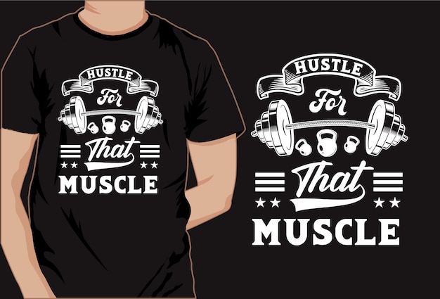 Gym Fitness CrossFit Strong Workout typography vector t shirt design for print on demand