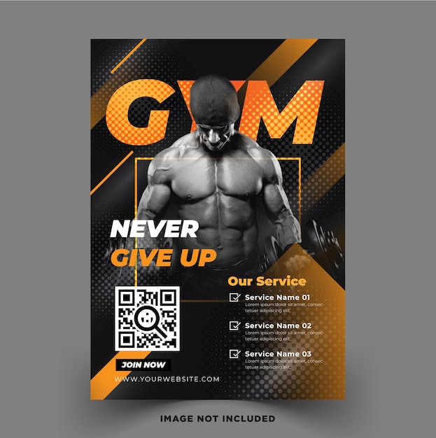 Gym / Fitness Flyer Template Graphic by Hiumorfaruk0909 · Creative Fabrica