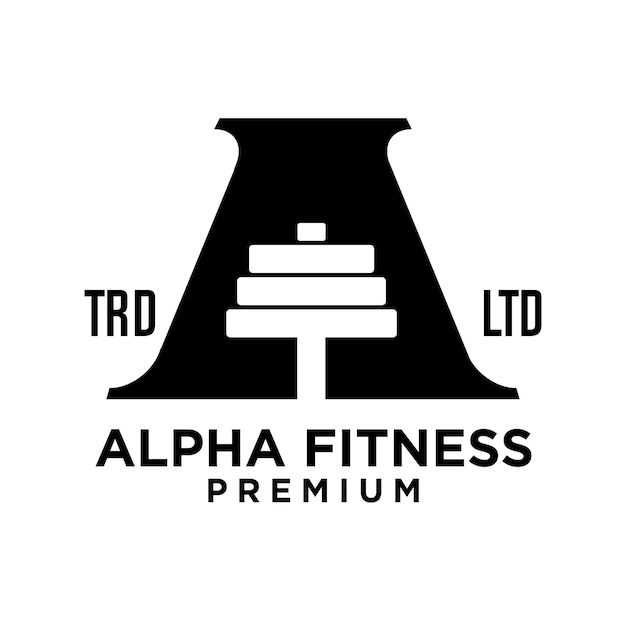 Gym Fitness letter A logo icon design