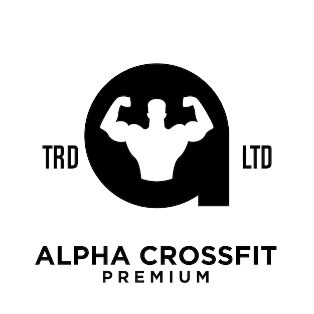 gym fitness letter a logo icon design