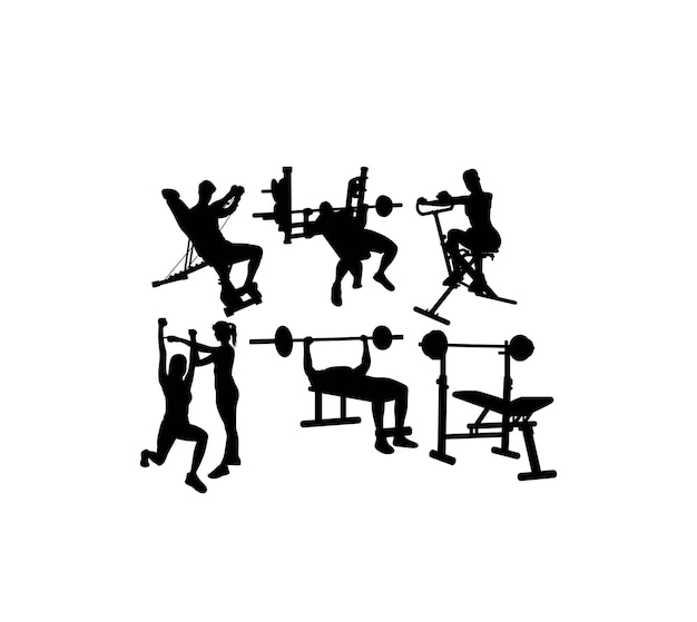 Gym Fitness Sport Action art vector design