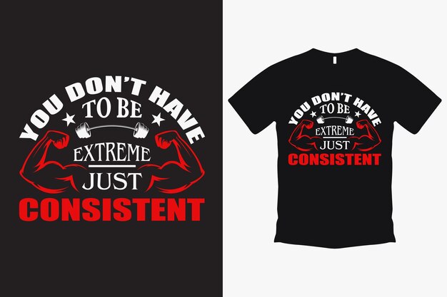 gym or fitness t shirt template