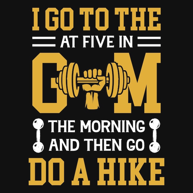 Gym or fitness tshirt design