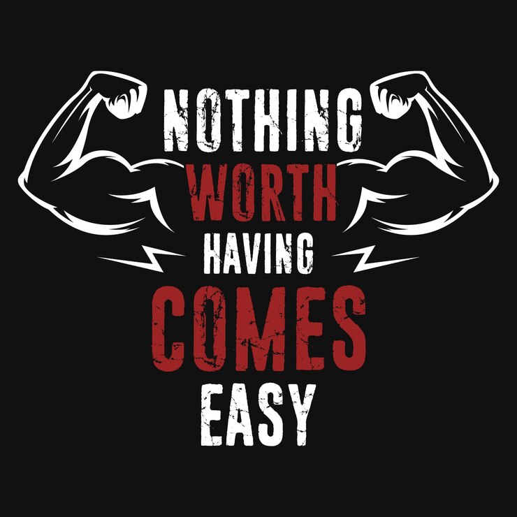 Vector gym or fitness tshirt design
