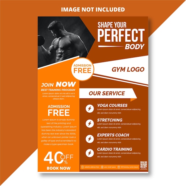 Gym flyer template