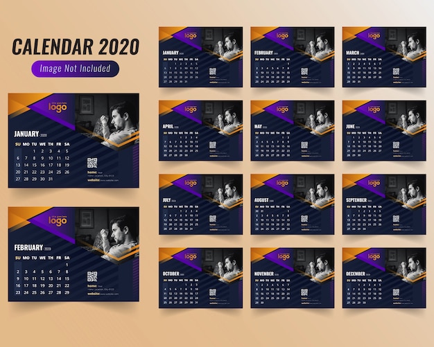 Gym o gymnasium calendar 2020