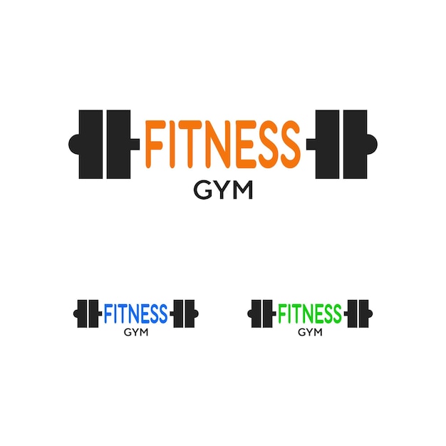 gym logo creative fitness logo and icon