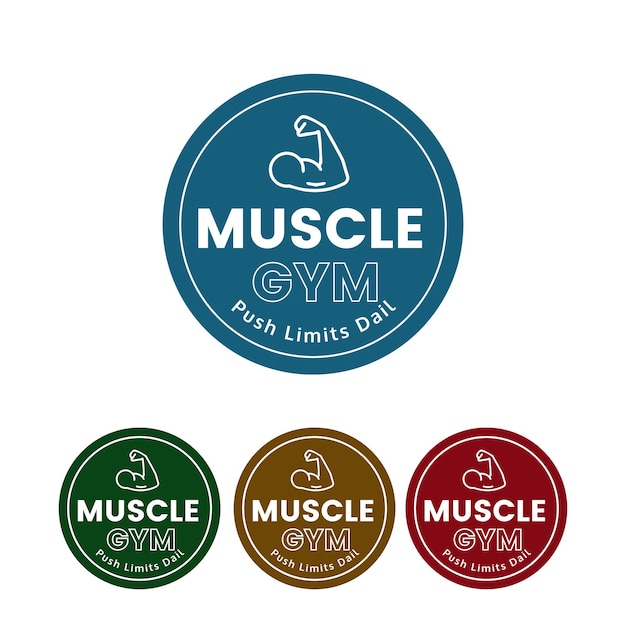 gym logo design concept