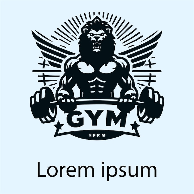 a gym logo design for your brand