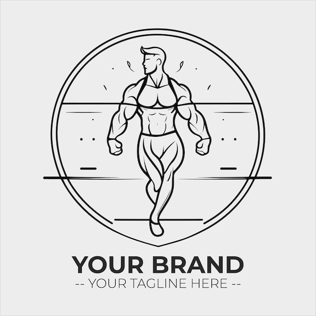 Vector gym logo a logo for gym brand or company