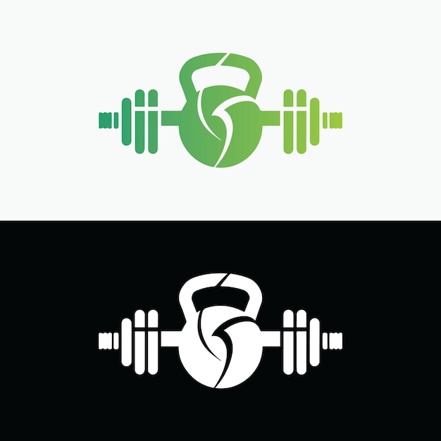 Vector gym logoworkout logodumbell logocrossfit logofitness logo sjabloon