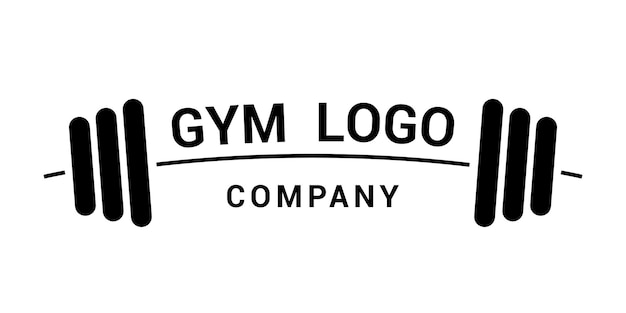 gym minimal logo template