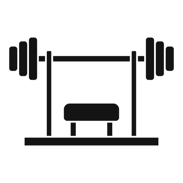Gym professional bench icon Simple illustration of Gym professional bench vector icon for web design isolated on white background