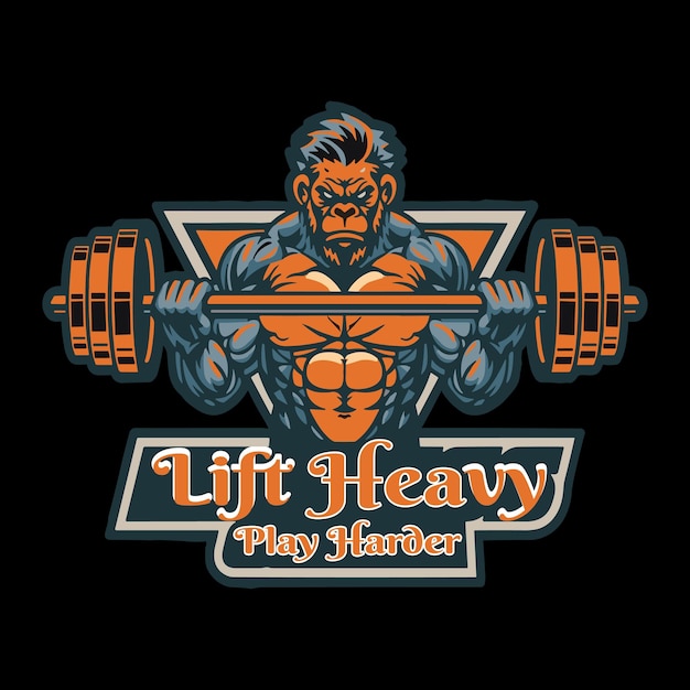 Vector gym shirt design