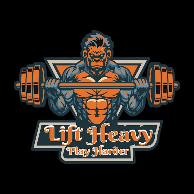 Vector gym shirt design