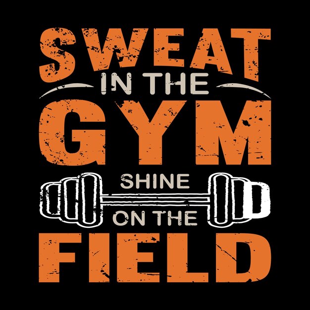 Vector gym shirt design