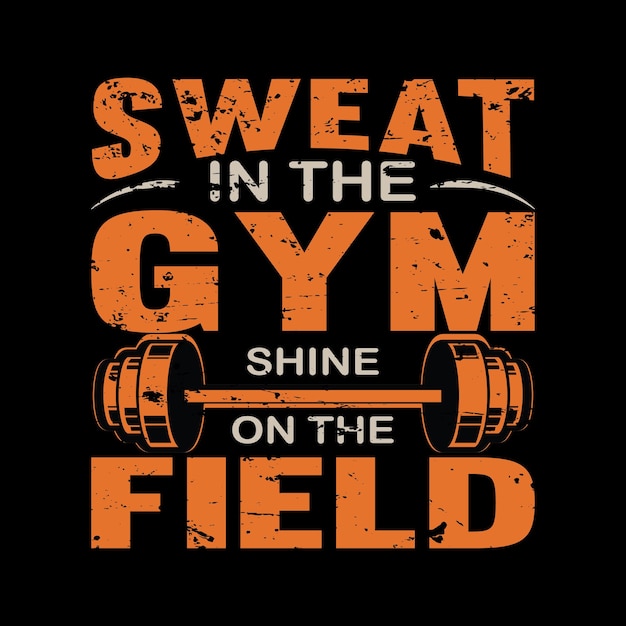 Vector gym shirt design