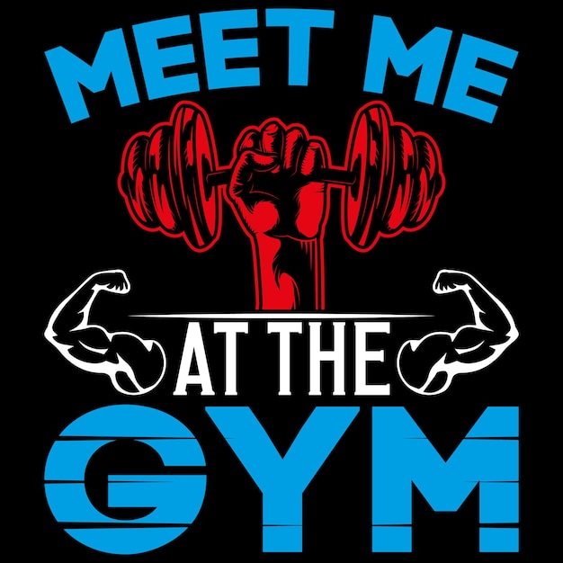 Gym t shirt design