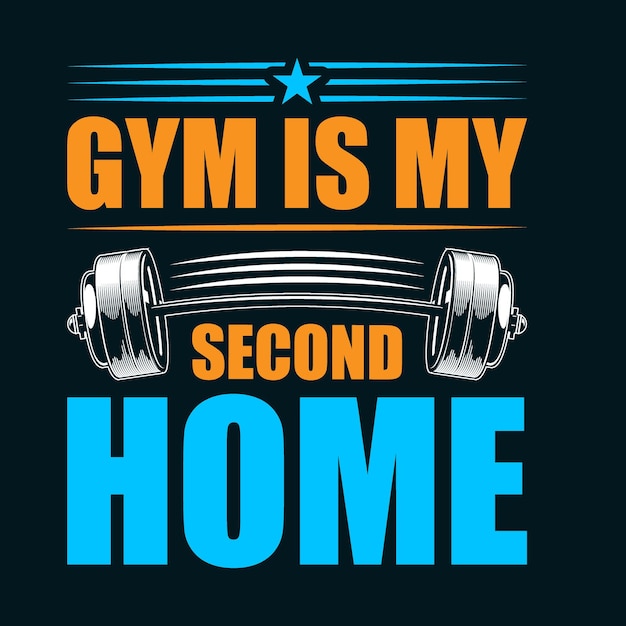 Vector gym t shirt design