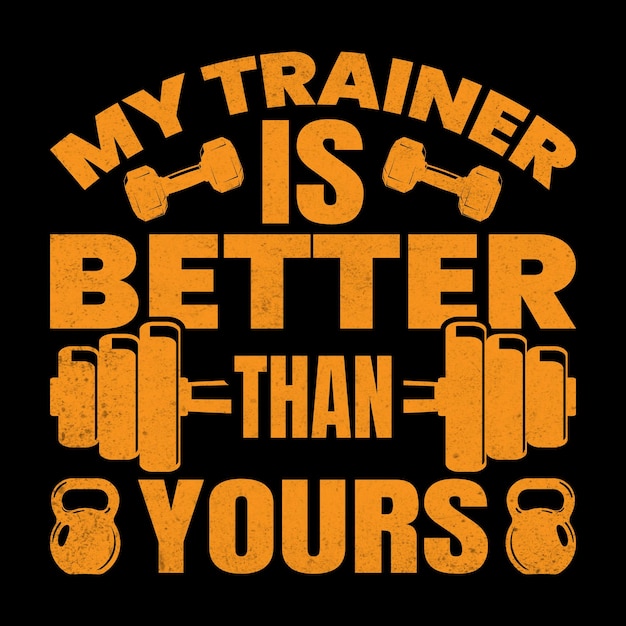 Vector gym t shirt designtypography gym t shirt