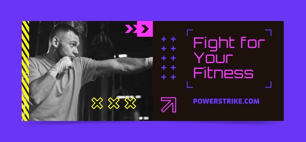 Vector gym training facebook cover