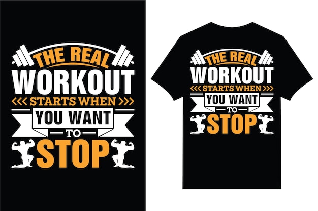 Gym tshirt design