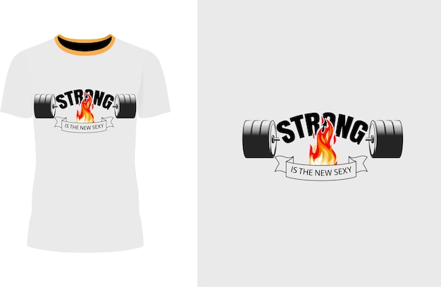 Vector gym tshirt design