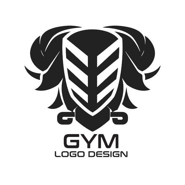 Vector gym vector logo design