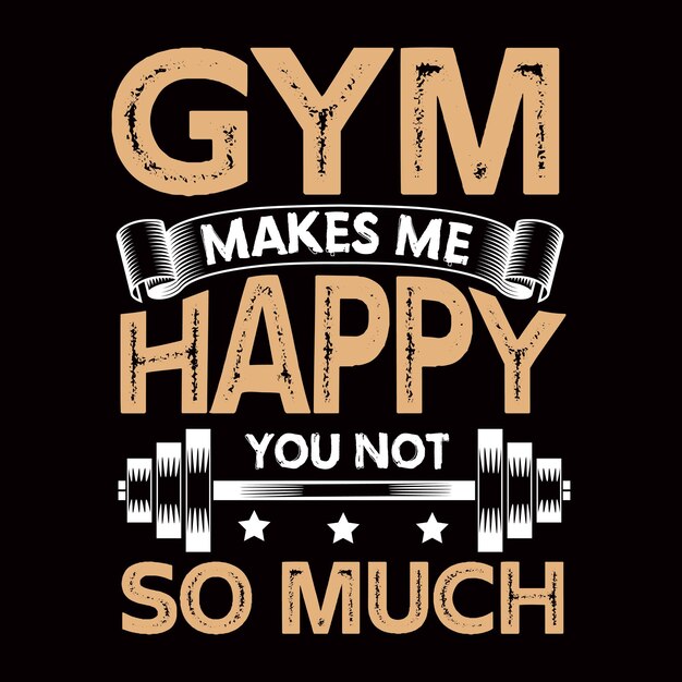 Gym Vector T-shirt Design.